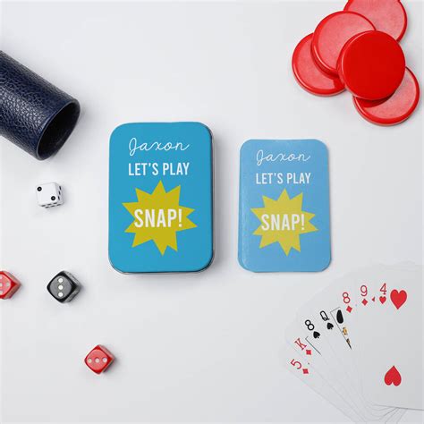 Personalised Snap Playing Cards By Proper Goose | notonthehighstreet.com