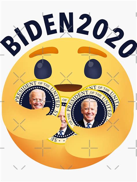 "Joe Biden 2020 - Biden Care Emoji" Sticker by Bullish-Bear | Redbubble