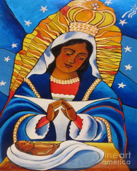 Our Lady of Altagracia - Nuestra Senora de Altagracia - MMOLA Painting by Br Mickey McGrath OSFS ...