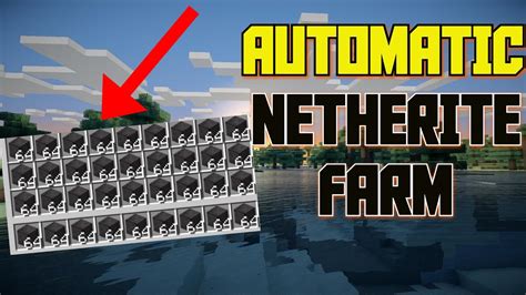 Minecraft - AUTOMATIC NETHERITE FARM Tutorial (JAVA / BEDROCK / XBOX ...