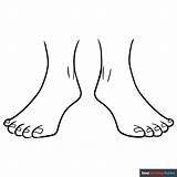 Feet Coloring Page  Easy Drawing Guides sketch template