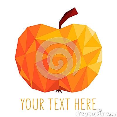 Red Apple Logo Design. Juicy Polygon Fruit Royalty-Free Illustration ...