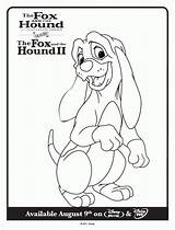 The Fox And Hound Coloring Pages  Home sketch template