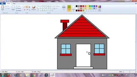 House in MS Paint - YouTube