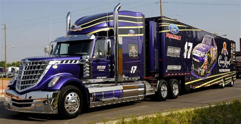 Crown Royal, Roush Racing, NASCAR, Hauler, International Lonestar, Transporter, Ford Racing ...