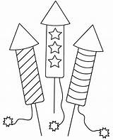 Fireworks Coloring Pages Printable Sketch Page sketch template