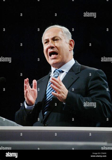 Israeli Prime Minister Bibi Netanyahu AIPAC, the American Israel Political Action Committee held ...