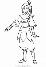 Ty Lee From Avatar The Last Airbender Coloring Page For Kids  Free sketch template