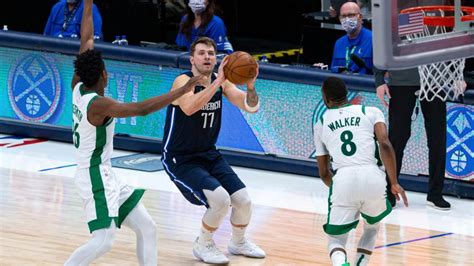 Luka Doncic’s two late three-pointers propel Mavericks to victory over Celtics