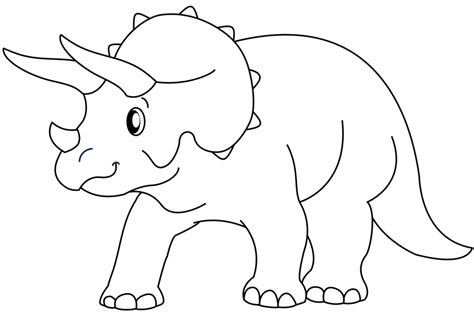 Another Triceratops Line Art by DinoLover09 on DeviantArt