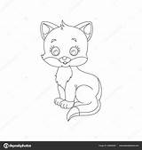 Gato Kucing Sketsa Gatos Katze Colorir Kolorowanki Kleurplaten  sketch template
