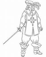 Musketeer With A Sword coloring Sheet sketch template
