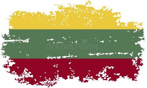 Lithuanian Grunge Flag. Vector Illustration Stock Vector - Illustration ...