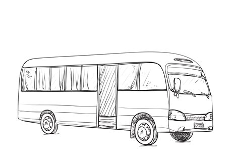 Transport for travel. Bus sketch | Bus drawing, Sketches, Perspective ...