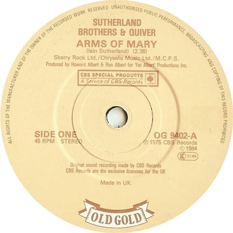 Sutherland Brothers & Quiver - Arms Of Mary (1984, Vinyl) | Discogs