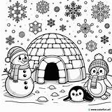 Kindergarten igloo coloring Page Download Or Print For Free sketch template
