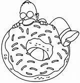 Homer Simpson Coloring Page  Home sketch template