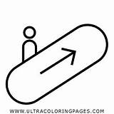 Escalator Coloring Page  Ultra Pages sketch template