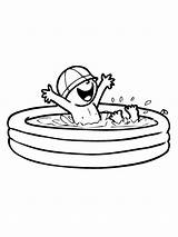 Swimming Pool coloring Pages sketch template
