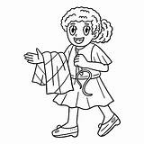 Seamstress Isolated Coloring Page For Kids Stock Illustration  sketch template