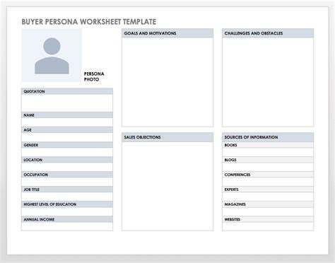 Free Persona Template Word - PRINTABLE TEMPLATES