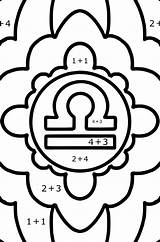 Dibujo Para Colorear  Signo Del Zodíaco Libra ♥ Imprime Y En Línea sketch template