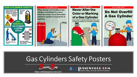 Compressed Gas cylinders Safety Posters - Safety Bag