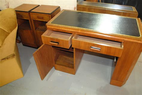 Art Deco Walnut Desk || Cloud 9, Art Deco Furniture Sales