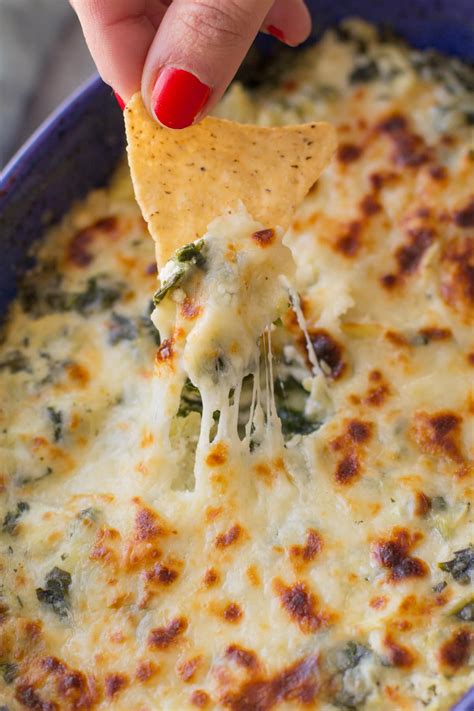 Healthy Spinach Artichoke Dip - The Clean Eating Couple