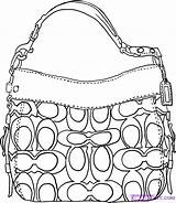 Purse Coloring Pages  Nation sketch template
