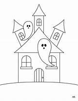 Haunted House Coloring Pages  25 FREE Printabulls sketch template