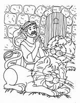 Daniel And The Lions Den Preschool Coloring Page Pages sketch template