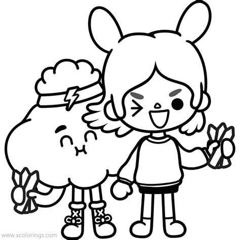 Toca Boca Coloring Pages Characters - XColorings.com