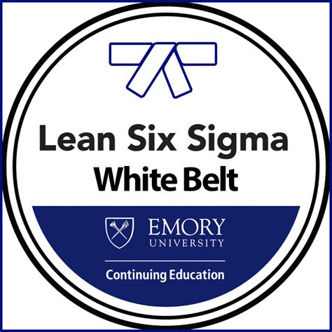 Lean Six Sigma White Belt - Credly