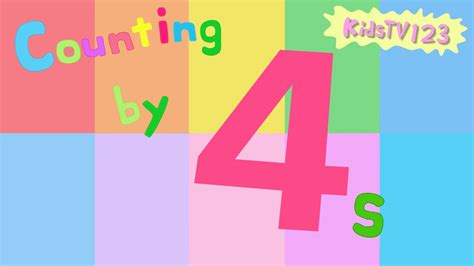 Counting by 4s - YouTube