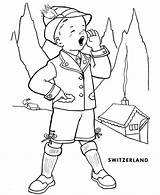 Switzerland Coloring Page sketch template