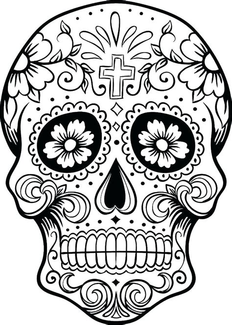 Day Of The Dead Mask Coloring Page at GetColorings.com | Free printable ...