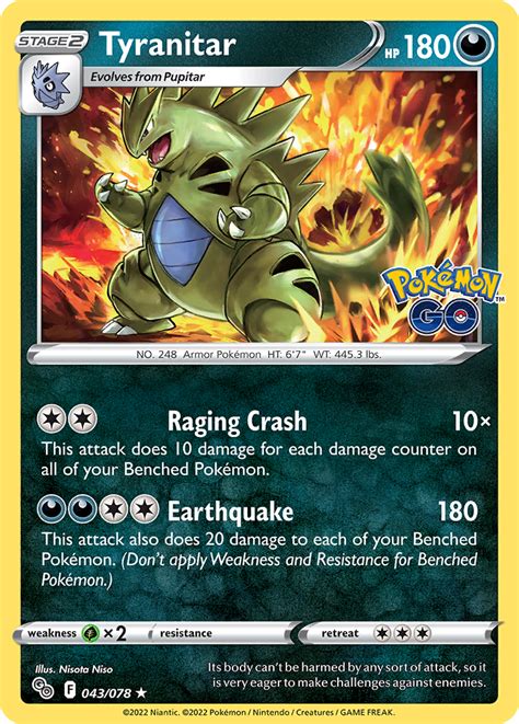 Tyranitar Pokemon Go Pokemon Card | Pikawiz