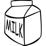 Vector clip art of apple milk carton | Free SVG