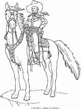 Western Cowboy Coloring Pages sketch template