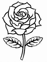Rose coloring Pages  ColoringLib sketch template