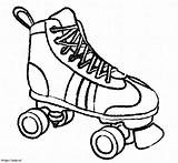 Roller Skate Printable coloring Page sketch template