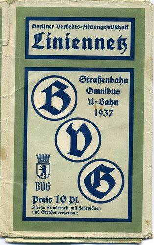 Berliner Verkehrs AG Liniennetz. Map 1937 | Liniennetz BVG B… | Flickr