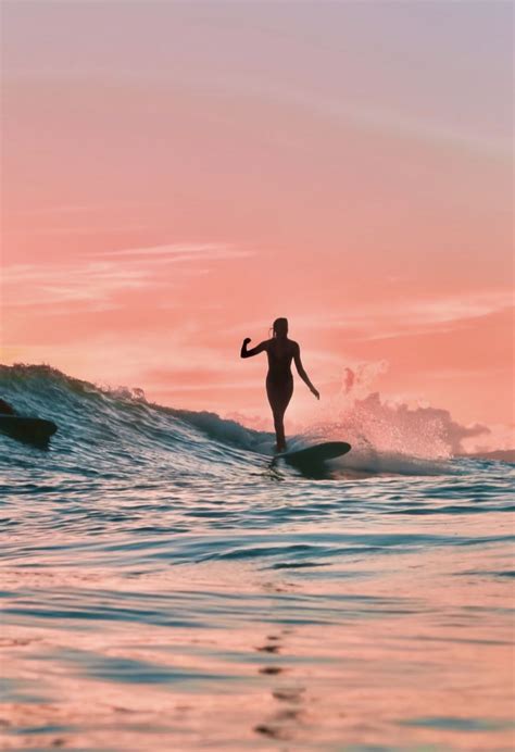 SURFING PINK | Surfing pictures, Beautiful sunset pictures, Sunset pictures