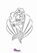 Princess Ariel Coloring Pages Printable By Bubakids  BubaKidscom sketch template