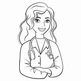Doctor Coloring Stock Illustrations – 1669  sketch template
