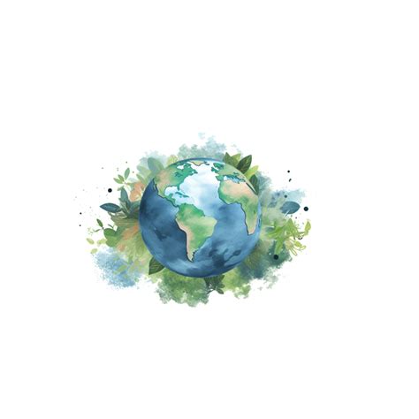Earth cartoon traditionally Planet transparent background generative with ai 28072840 PNG
