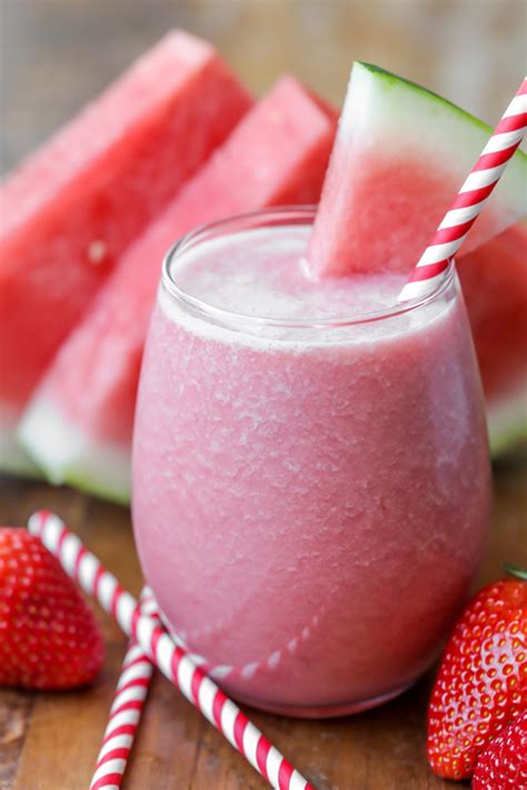 Naturally sweetened watermelon smoothie that is refreshing and under ...