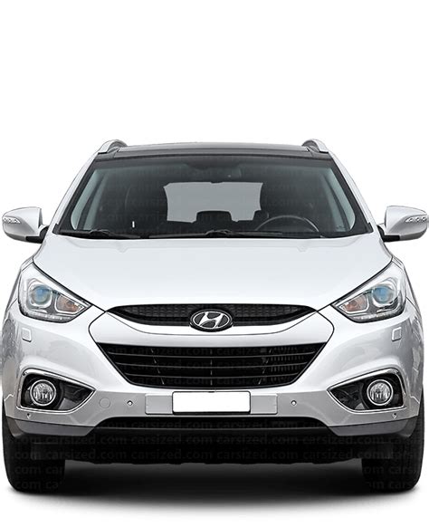 Hyundai Tucson 2009-2015 Dimensions Front View