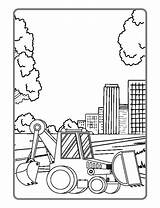Construction Coloring Pages To Print sketch template